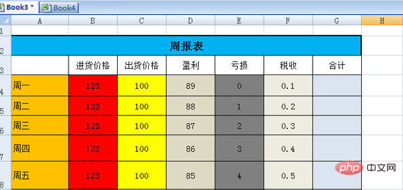 excel颜色填充