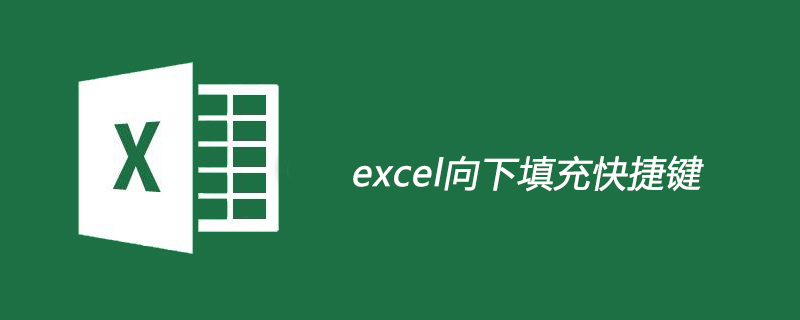 excel向下填充快捷键