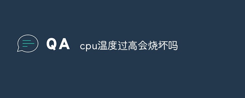 cpu温度过高会烧坏吗