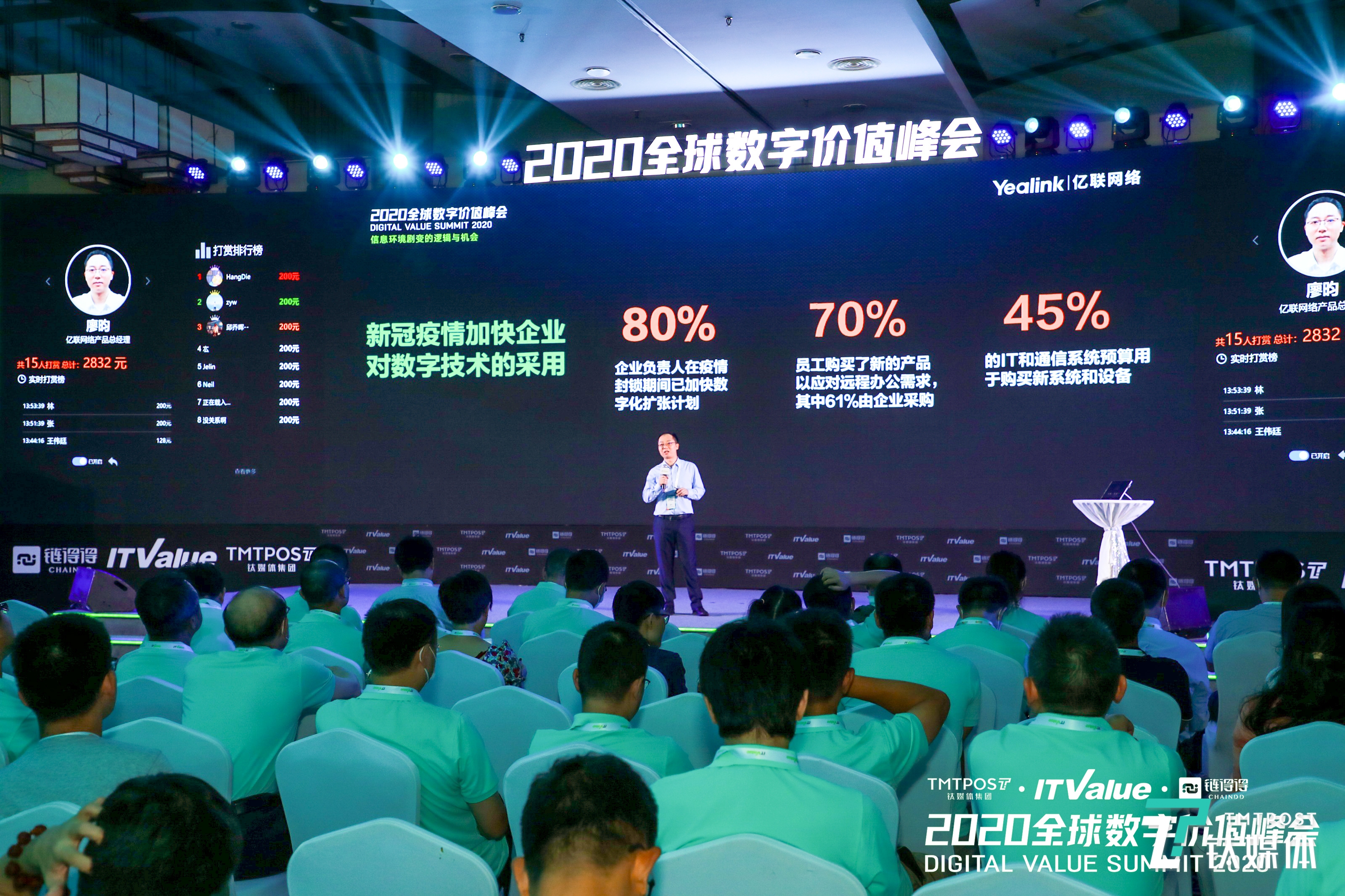 亿联网络廖昀：新形势下，融合通信重要价值超出预期｜2020全球数字价值峰会