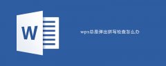 wps总是弹出拼写检查怎么办