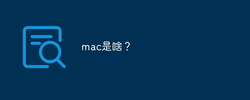 mac是啥？