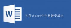 为什么word中空格键变成点