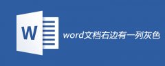 word文档右边有一列灰色的解决方法