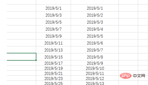 wps表格日期下拉递增的方法