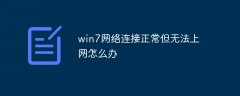 win7网络连接正常但无法上网怎么办