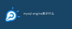 mysql engine表示什么