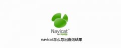 navicat怎么导出查询结果