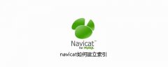 navicat如何建立索引