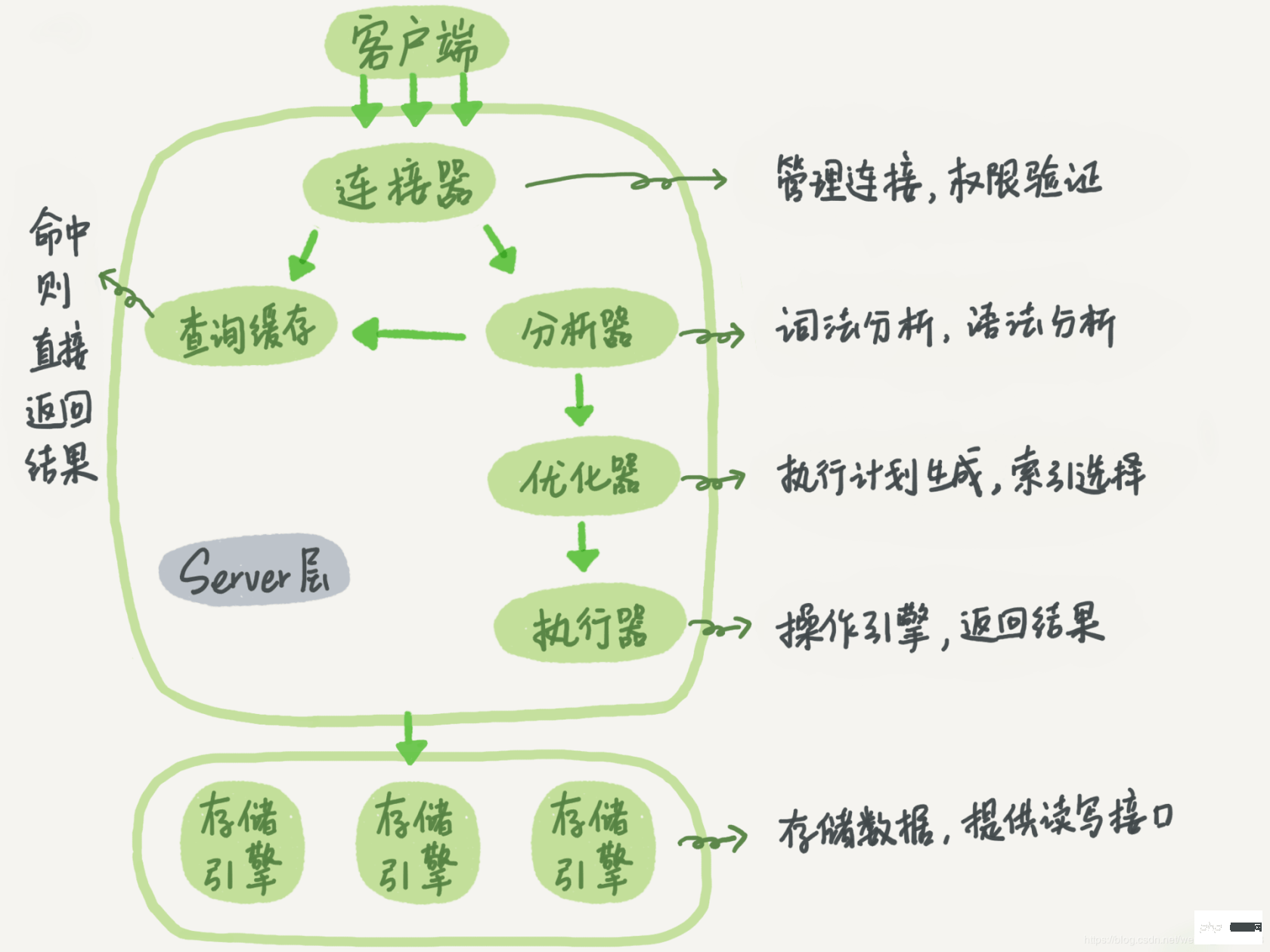 一条 SQL 查询语句怎么样执行的？