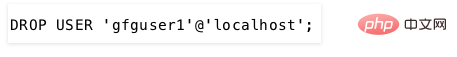 MySQL 中 DROP USER语句的使用详解
