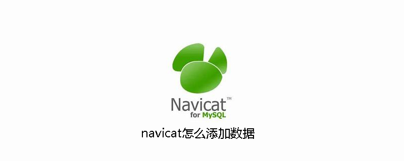 navicat怎么添加数据