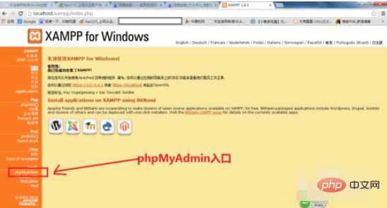 phpmyadmin管理主页不显示怎么办？