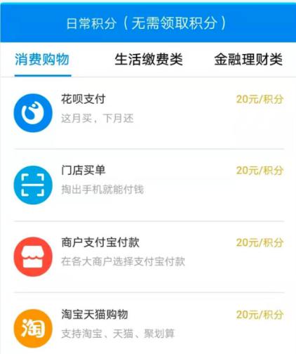 支付宝积分有什么用