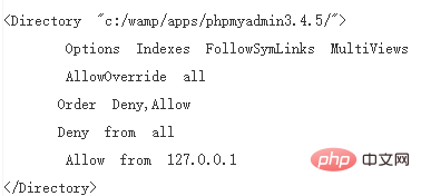 wamp下phpmyadmin连接远程数据库的配置