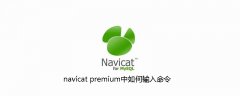 navicat premium中如何输入命令