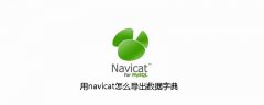 用navicat怎么导出数据字典