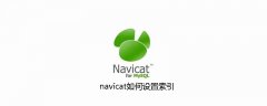 navicat如何设置索引