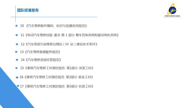 《汽车维修配件认证管理规范》等17项团体标准发布