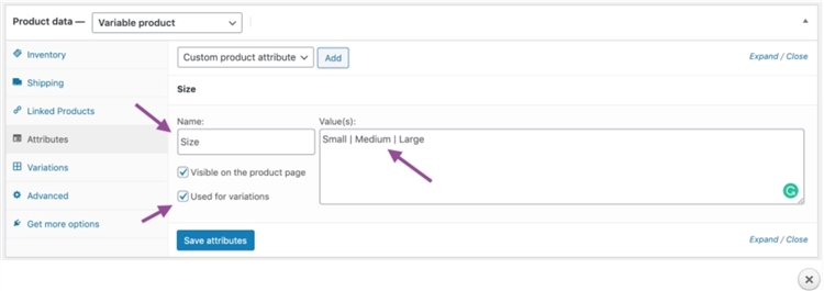 Woocommerce外贸独立站视频教程11：可变产品Variable Product的介绍