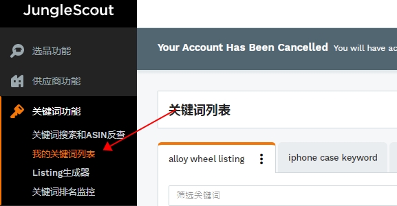 Jungle scout亚马逊选品工具教程8：我的关键词列表