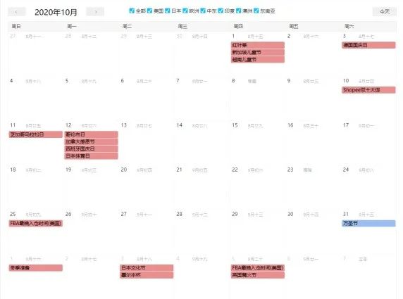 Amy聊跨境：大卖来了，你准备好了吗？下半年亚马逊全球站点大卖选品日历