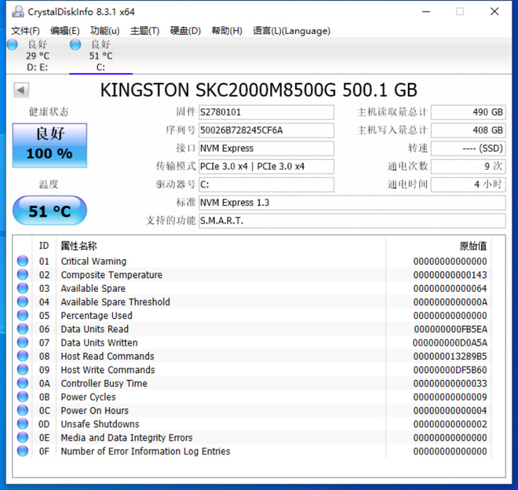 金士顿硬盘质量怎么样（金士顿KC2000M.2NVMe固态硬盘评测）