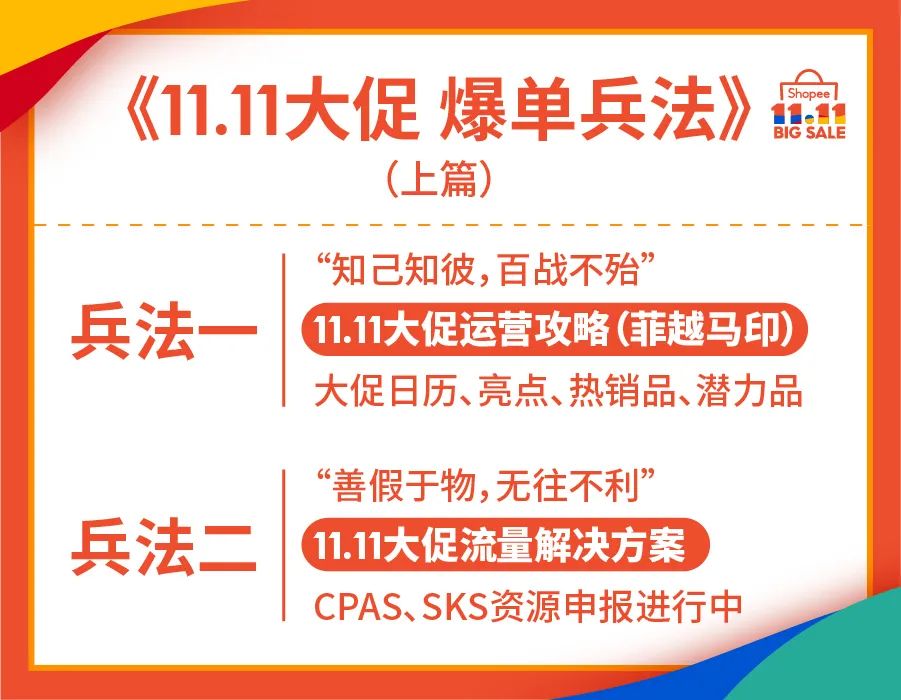 11.11大促日历与爆品发布 (菲越马印), 官方脸书广告CPAS＋网红营销SKS开放报名