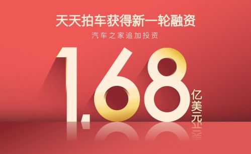 天天拍车宣布获得1.68亿美元融资 汽车之家追加投资