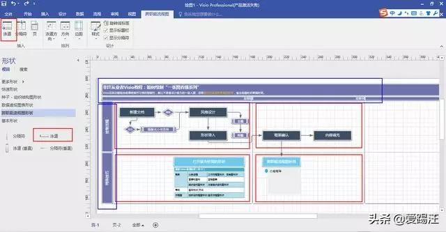 办公人士必学visio技能  手把手教你使用visio绘制项目全景图！