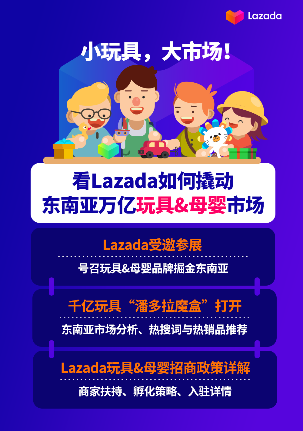 小玩具，大市场！看Lazada如何撬动东南亚万亿玩具及母婴市场