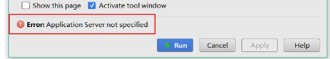 not specified是什么意思（idea中 Application Server not specified）
