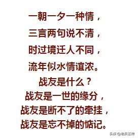 形容战友情深的句子（表达战友相聚的短句）