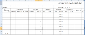 企业会计报表格式（公司内部财务报表格式）