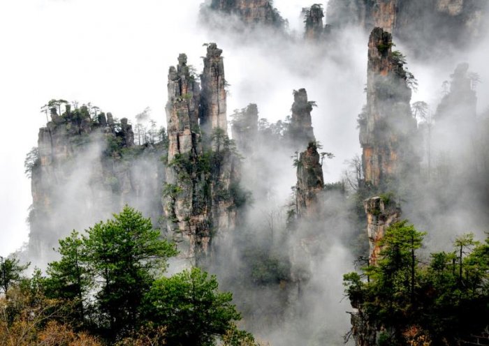 赞美张家界风景短句子（一句话赞美张家界风景）