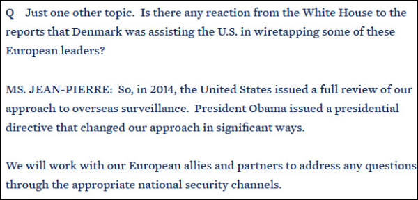 白宫回应监听欧洲政要事件（白宫代理发言人最新报道）