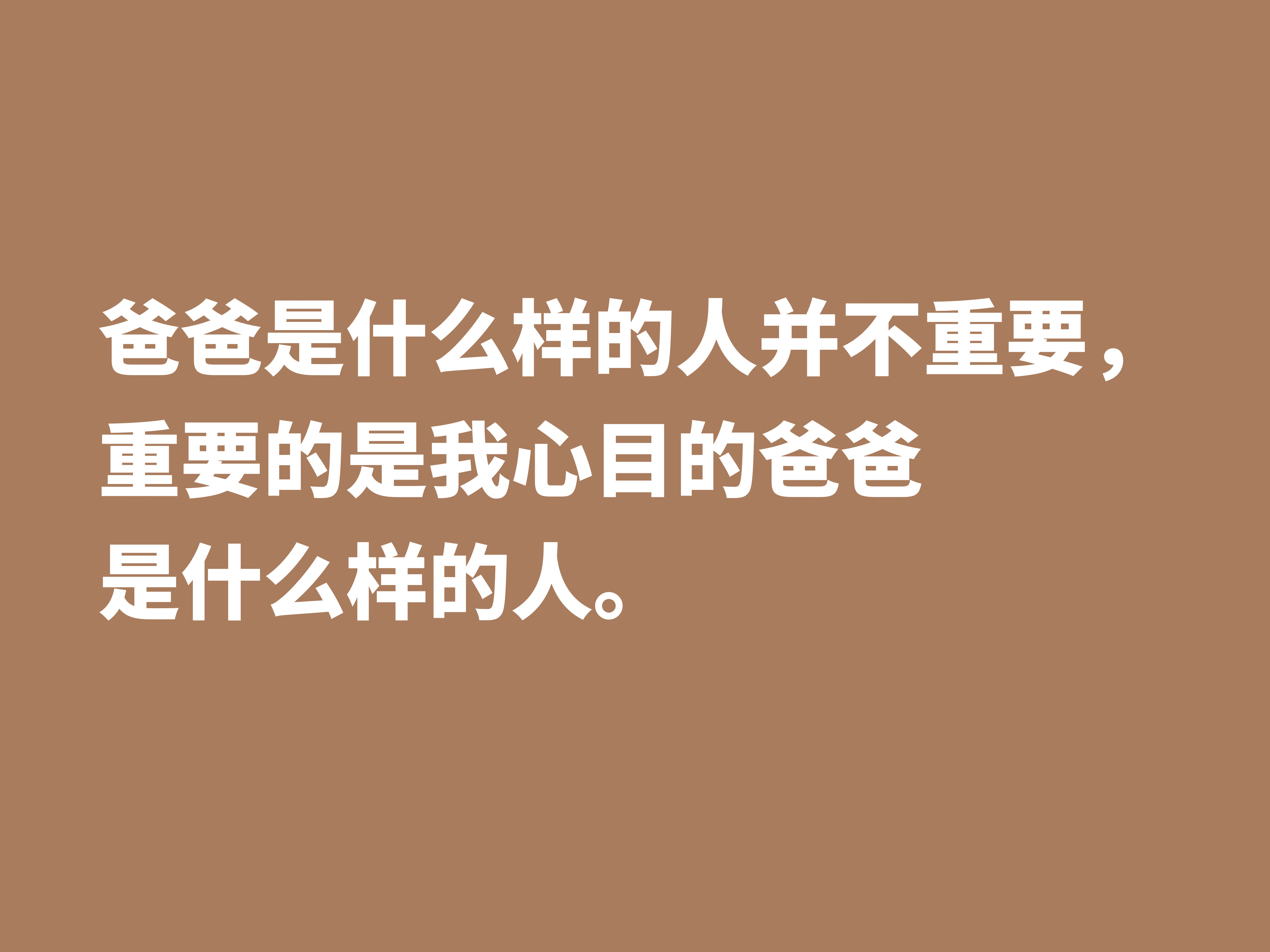 感恩父亲的句子好段落-最伟大的父亲经典句