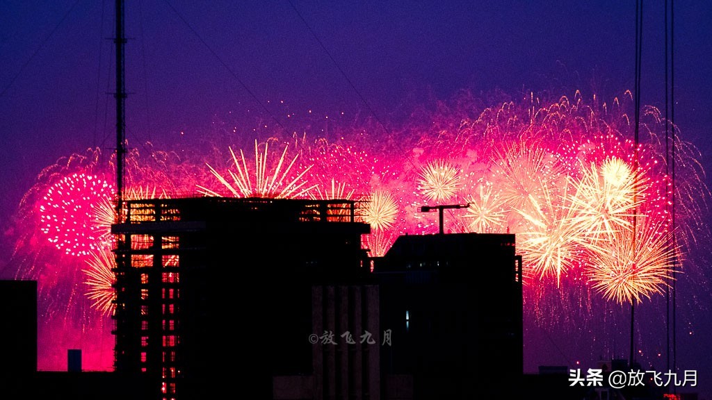 鸟巢的五星烟花是为了这一刻-照亮北京最美的夜空