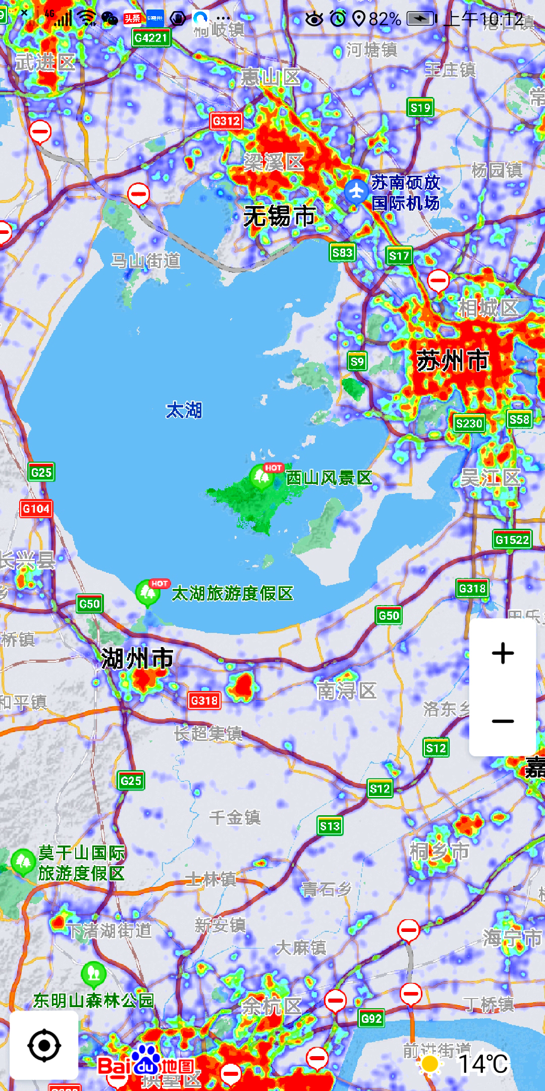 富饶的五大淡水湖，同比例热力图比较，太湖无与伦比，巢湖潜力大