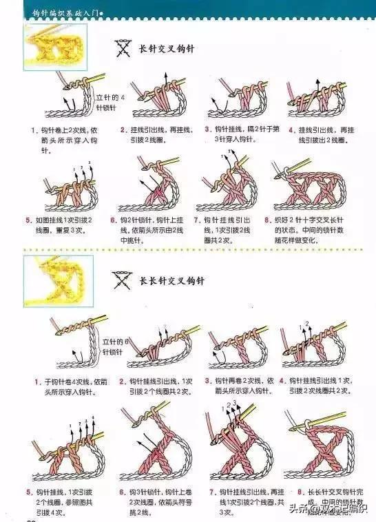 钩花入门基础教程大全，一定要学