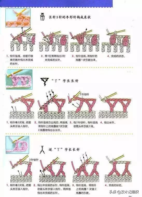 钩花入门基础教程大全，一定要学