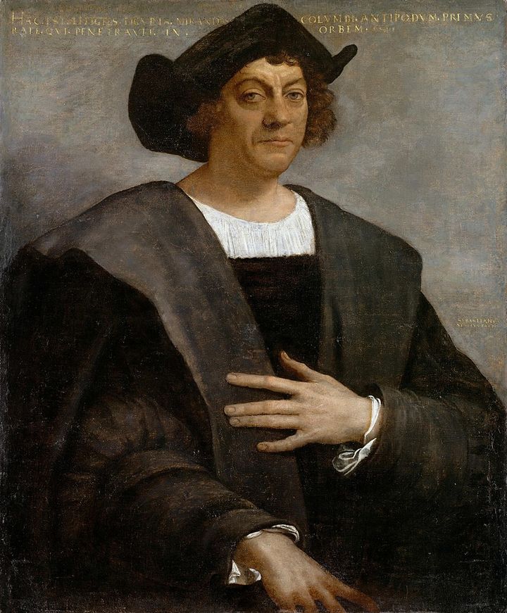 哥伦布发现美洲新大陆，屠杀印第安人，掠夺黄金和强抢民女