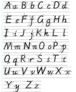 大写字母怎么写(大写字母的正确写法)