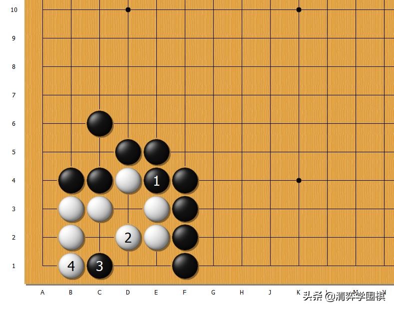 「一分钟围棋」黑先白死。进攻的选点很多，但正确的只有一个