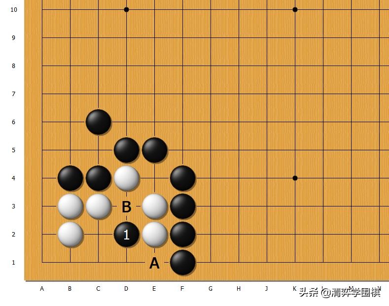 「一分钟围棋」黑先白死。进攻的选点很多，但正确的只有一个