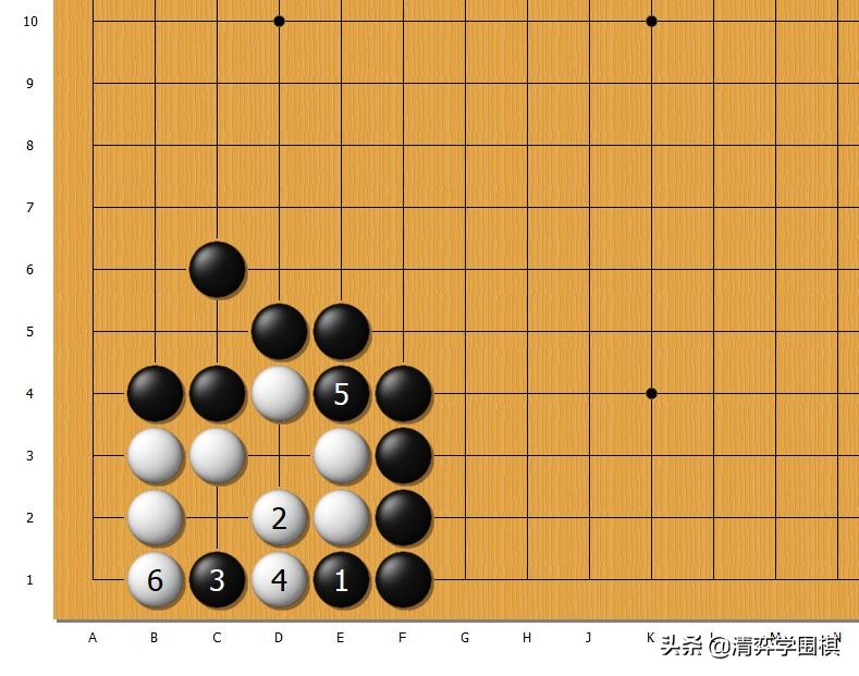 「一分钟围棋」黑先白死。进攻的选点很多，但正确的只有一个