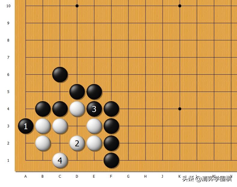 「一分钟围棋」黑先白死。进攻的选点很多，但正确的只有一个