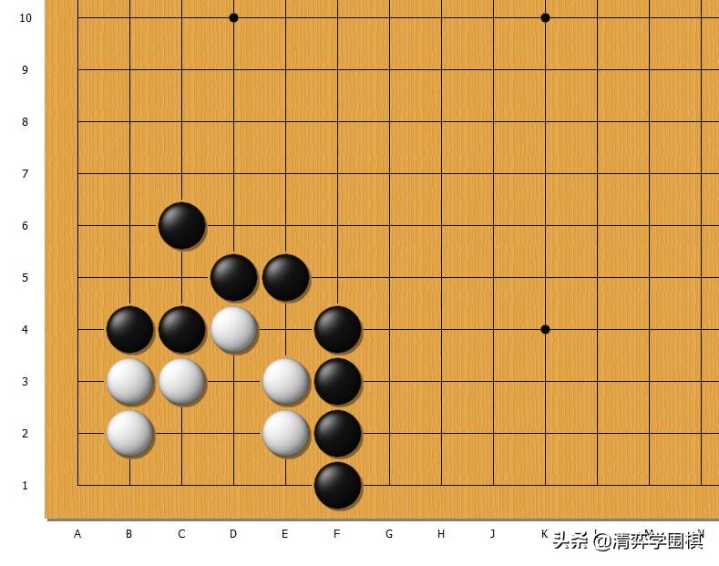 「一分钟围棋」黑先白死。进攻的选点很多，但正确的只有一个