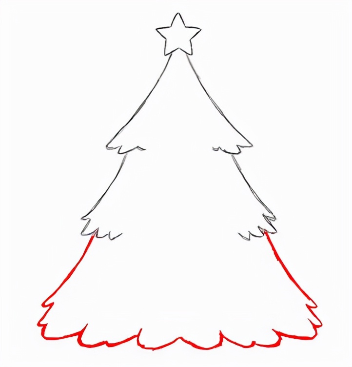 如何画一颗漂亮的圣诞树
