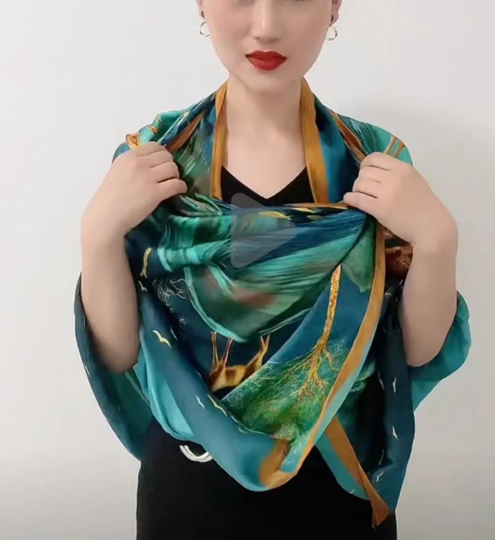 丝巾只会买不会系，教你5种丝巾系法，让你飘逸优雅、与众不同